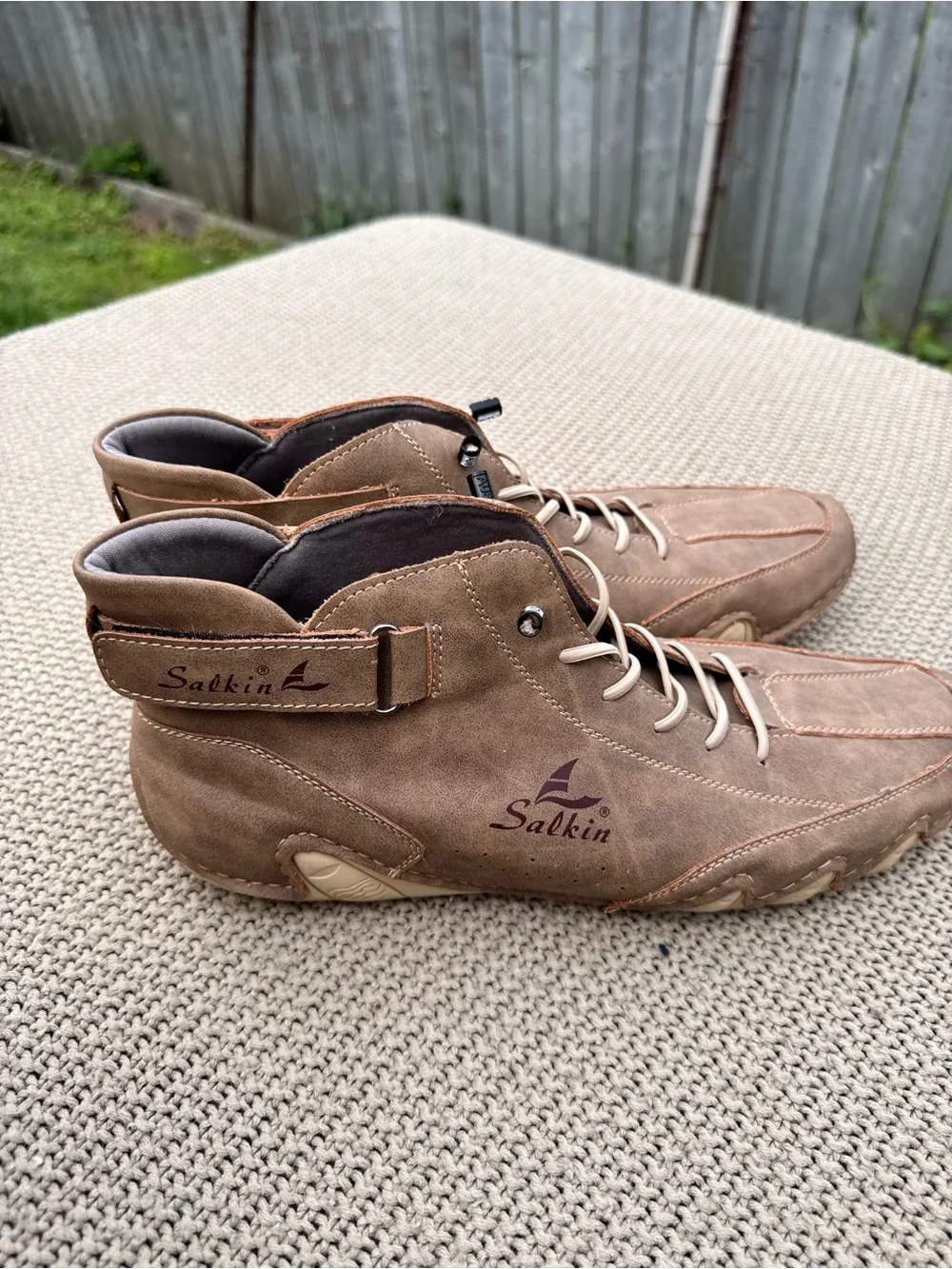 Salkin Mens Barefoot Shoes Brown Minimalist Wide Toe Slip on Laces 46
